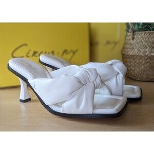 Circus by Sam Edelman Bright White Sim Sandals Women's 9.5 NIB